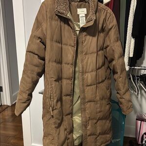 L.L. Bean Women's Brown Puffer Coat